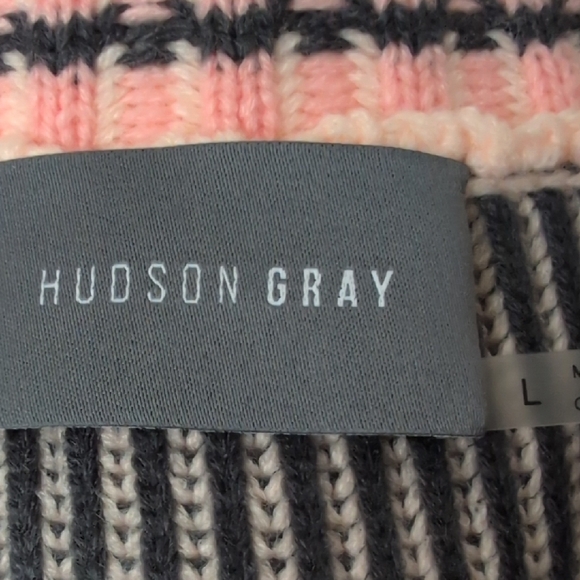 Chic Striped Cardigan in Pink and Black - Picture 2 of 11